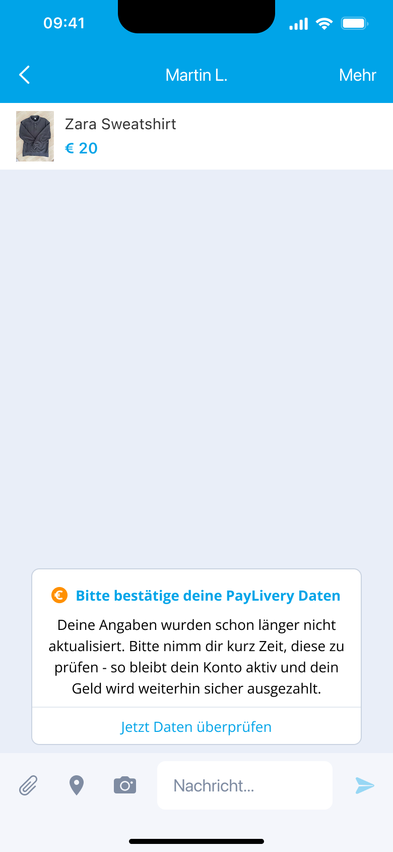 iOS (Light) - PDR System Message - Old Chat.png