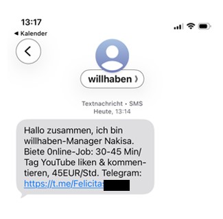 Screenshot SMS willhaben Manager 20251009.jpeg
