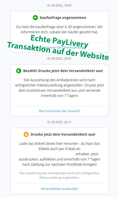 Informationen Zu Gef lschten PayLivery Nachrichten Willhaben Hilfe Informationen Zu Gef lschten PayLivery Nachrichten Willhaben Hilfe